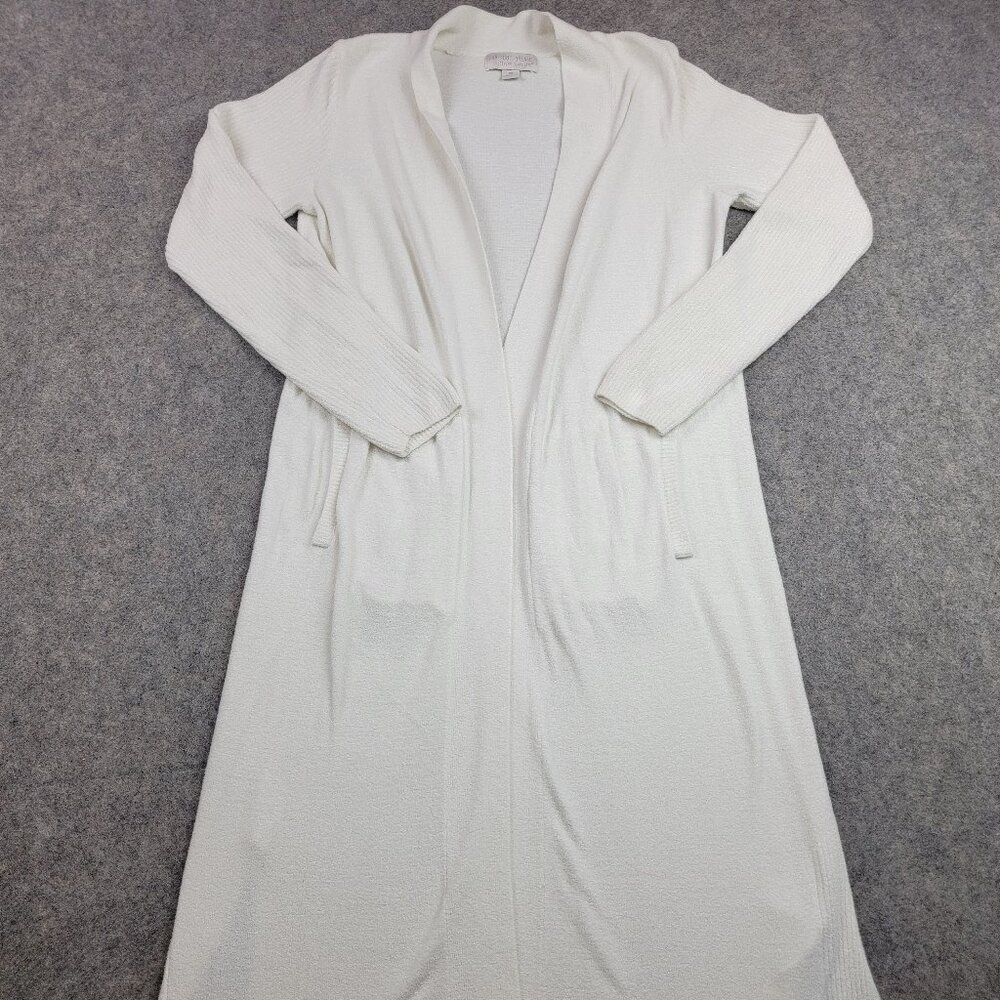 Barefoot Dreams Cardigan Womens XS White CozyChic Ultra Lite Everything Cardigan